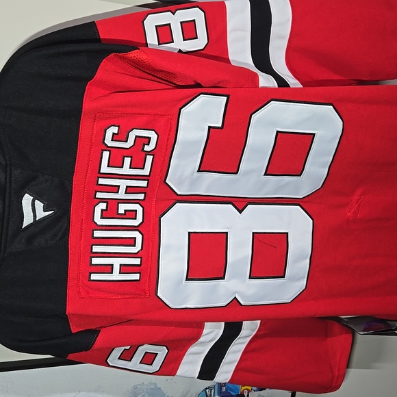 NJ Devils NHL #86 HUGHES Game Day Fan Jersey - Picture 8 of 10